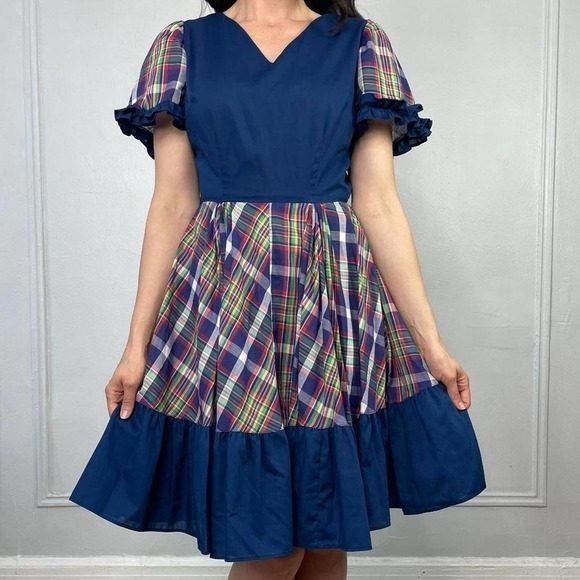 Vintage 70s square dancing dress - Picture 3 of 4